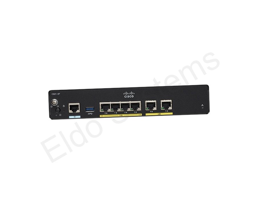 Cisco 921 Series ISR with 4 GbE LAN Ports