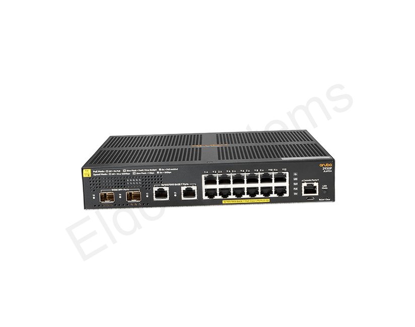HPE Aruba Networking JL693A 2930F 12G PoE+ 2G/2SFP+ Switch
