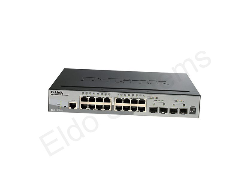 D-Link Gigabit Stackable Smart Managed Switch with 10G Uplinks DGS-1510-20