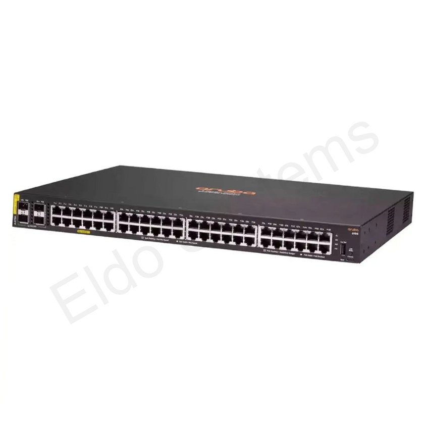 HPE Aruba CX 6100 48G Class 4 PoE 4SFP+ 370W Switch